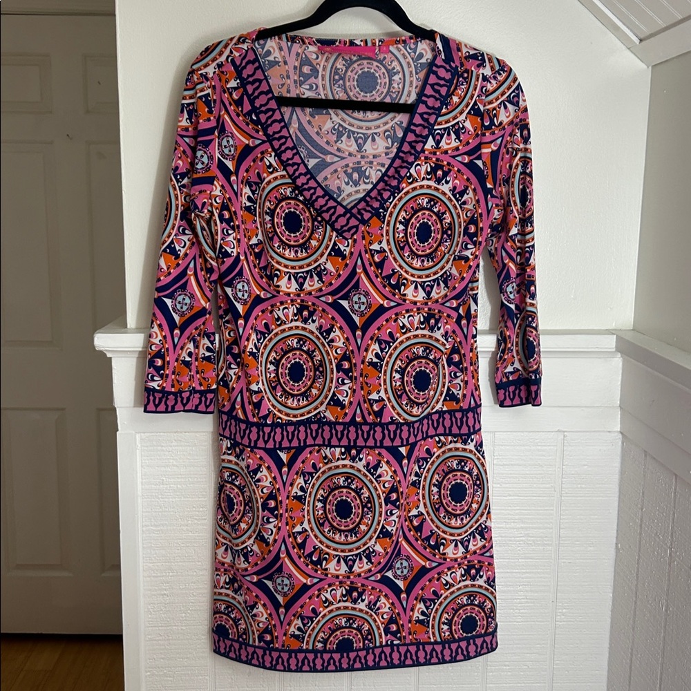 Macbeth Collection by Margaret Josephs Colorful Dress size Small - Picture 3 of 9